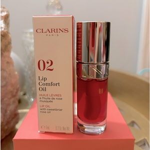 NIB CLARINS LIP COMFORT OIL. COLOR 02 RASPBERRY